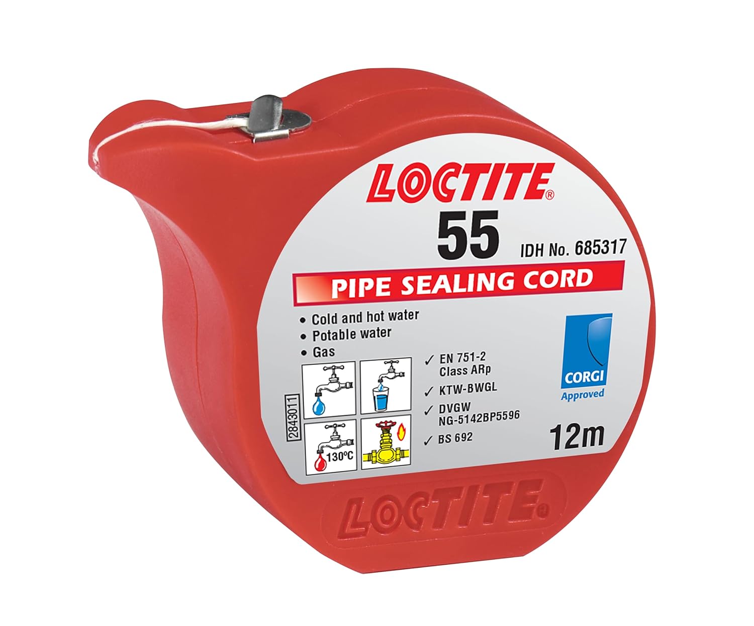 Loctite 55 Thread Sealing Cord For metal and plastics pipes/fittings