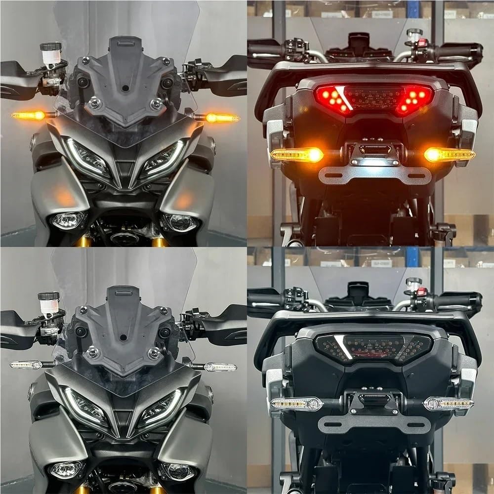 Tylny uchwyt na tablicę rejestracyjną Zintegrowany tylny kierunkowskaz(D.4pcs Signal Light)
