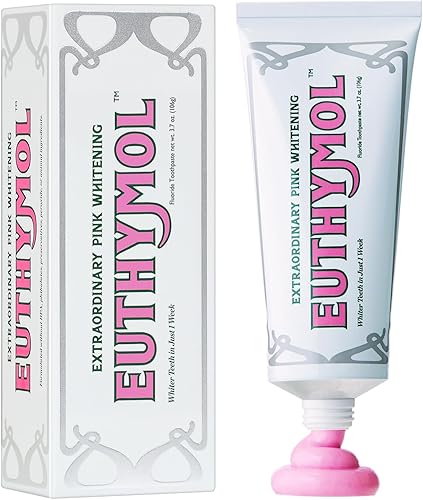 Euthymol - Pasta dental blanqueadora (110ml) - Eliminación de manchas en 2 semanas, frescura duradera para encías y dientes sensibles. Mal aliento,
