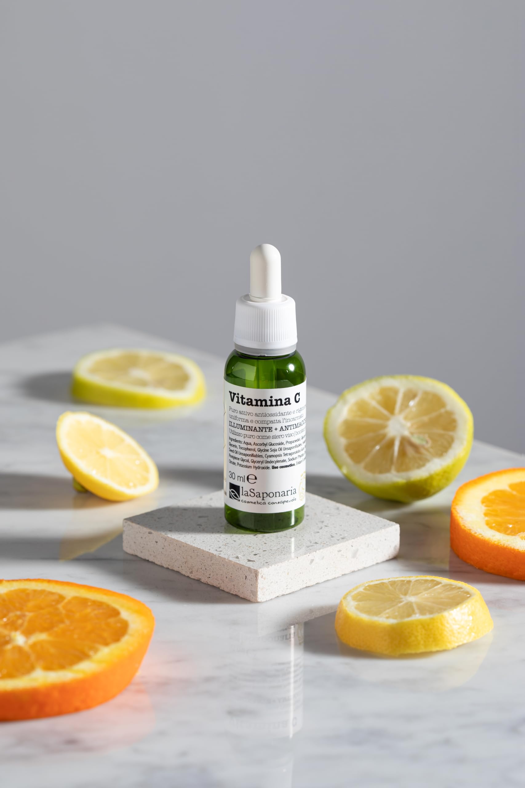 La Saponaria Vitamin C Face Serum, Brightening, Moisturiser, Antioxidant, Collagen, All Skin Types, Anti-Blemish, Dull Skin - Image 4