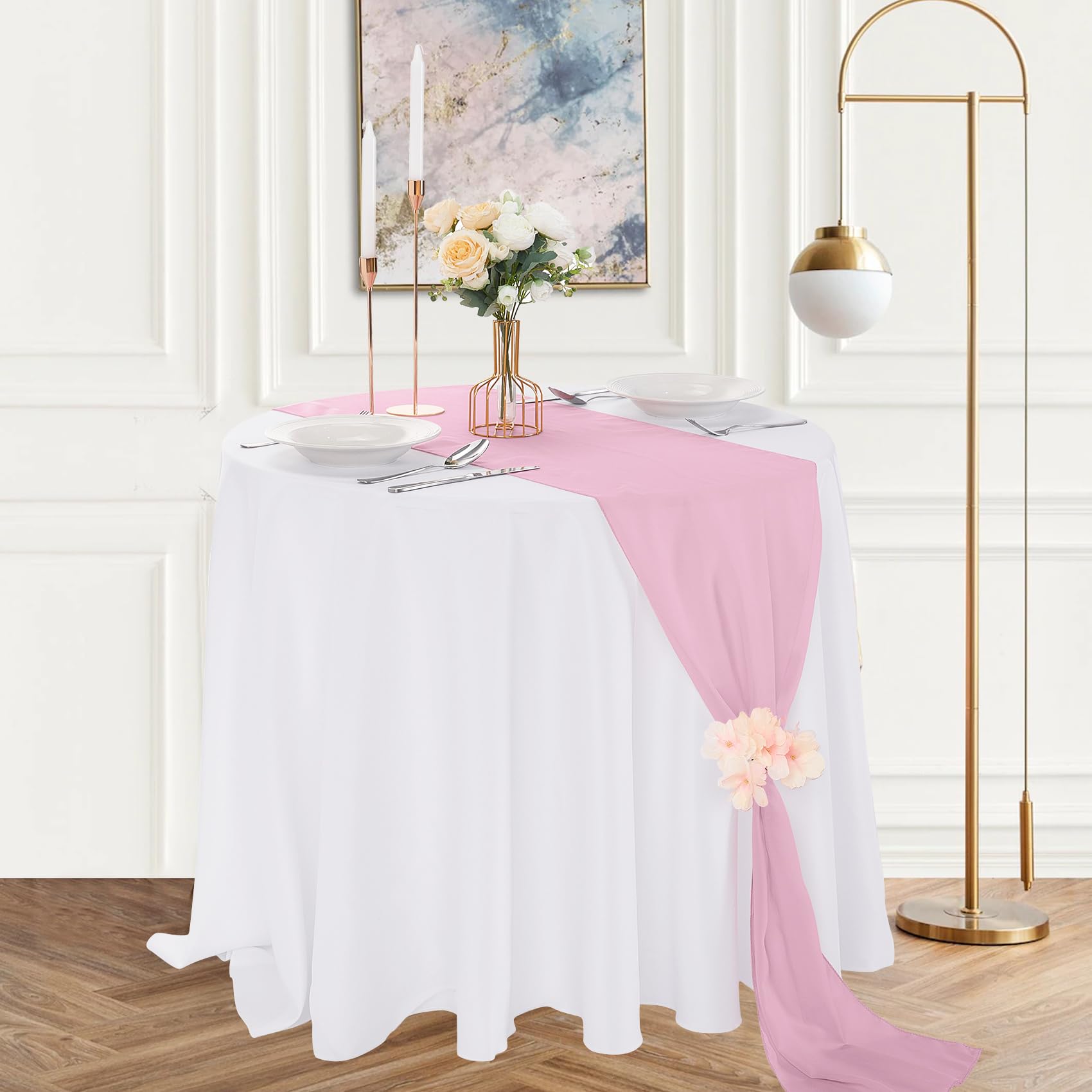 Panelee 12er Set Bunte Tischläufer Kunststoff – Regenbogenfarben, 35,6x274,4 Cm, Einweg-Deko Für Geburtstag, Hochzeit & Party Tischdeko Party 274 Cm