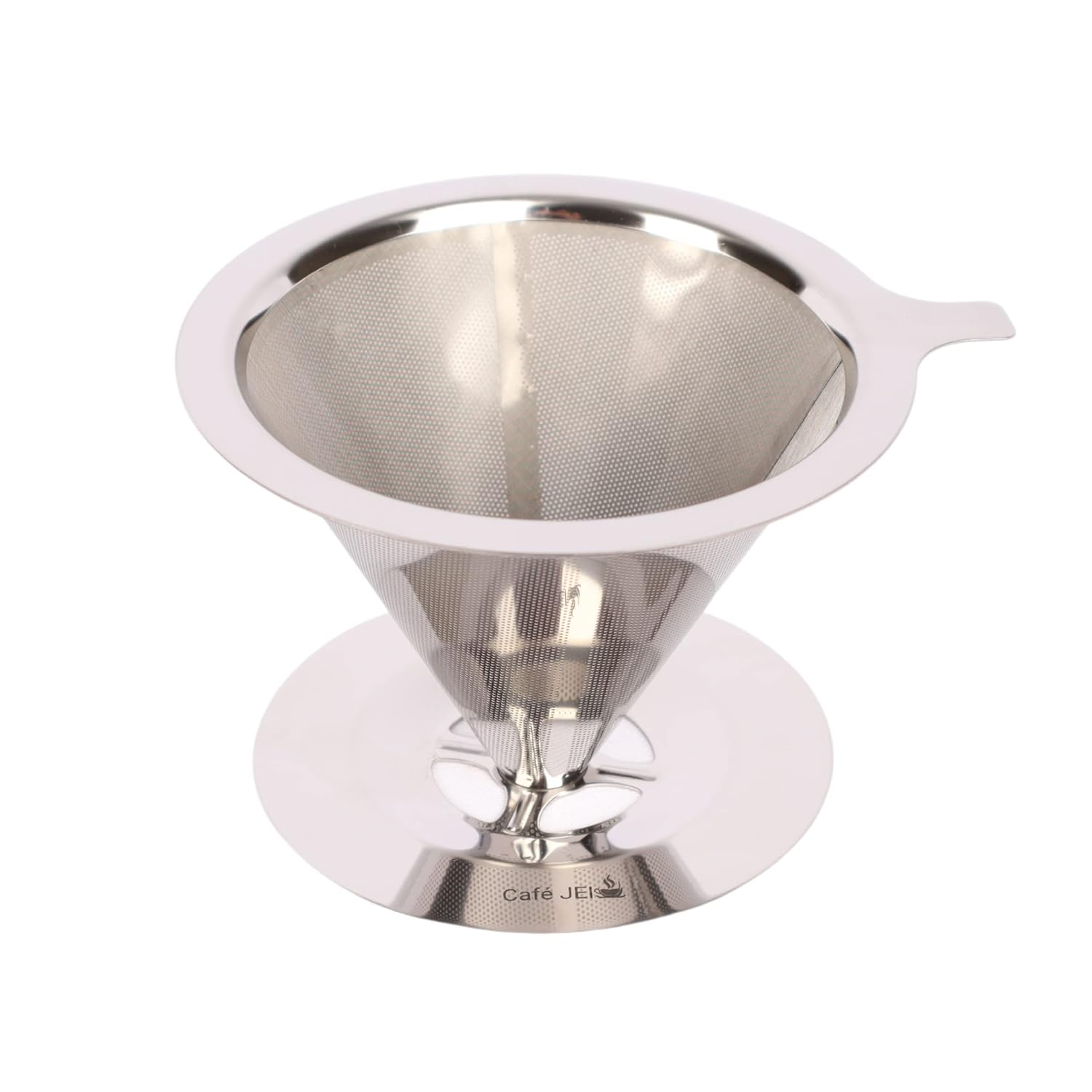 Cafe JEI Pour Over Coffee DripperStainless Steel Reusable Drip Cone