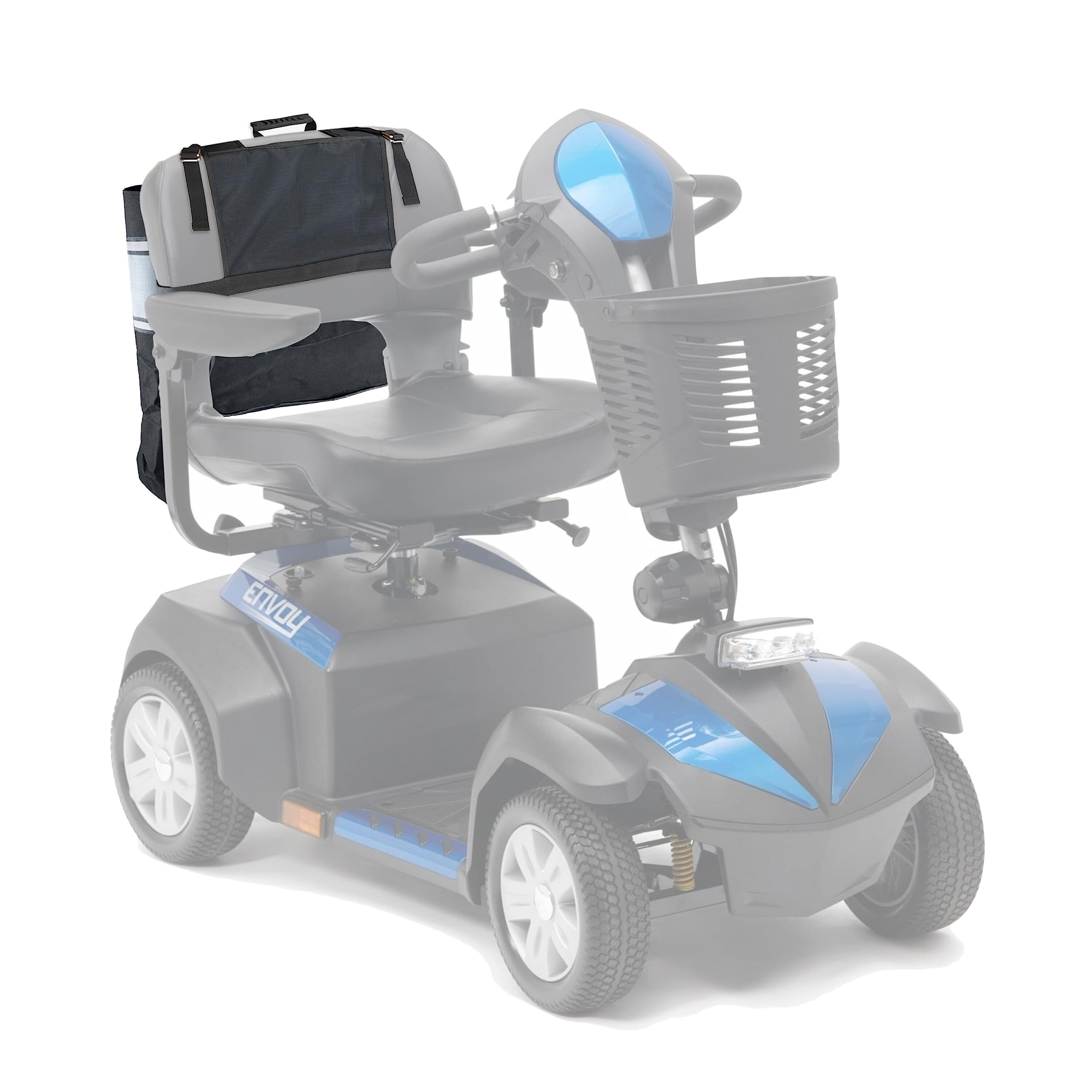 Biscay - Bolsa para muletas de movilidad - Azul | Bolsas para silla de ruedas, bolsa para silla de ruedas, soporte para bastón, bolsas y cestas para scooter de movilidad