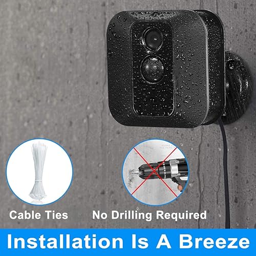 Miniatura 4 de Itramax Cable de carga Blink Blink de 20 pies para exterioresinteriores (3 generación) con adaptador (1 paquete), compatible con ladrillos de carga