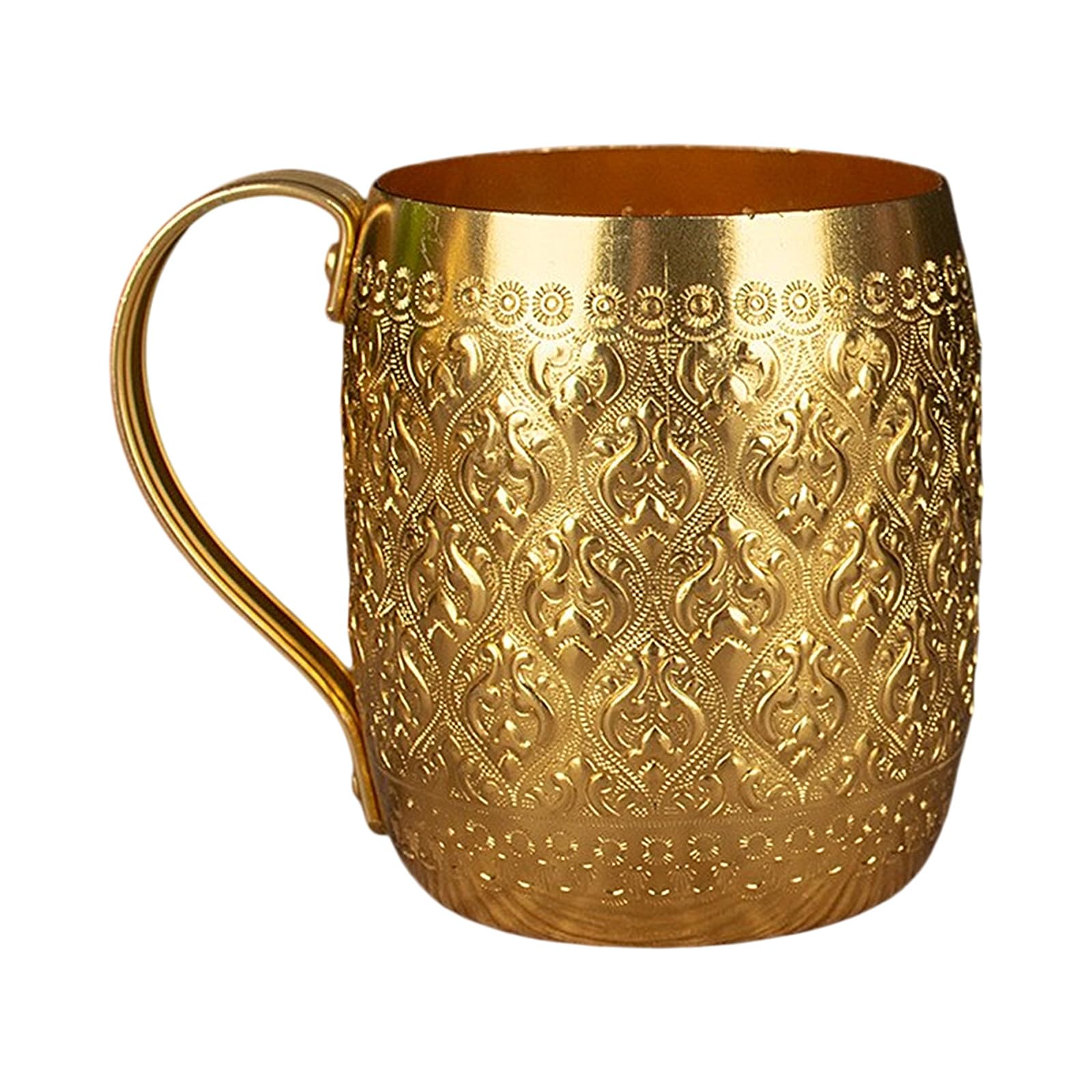 Xinsheinelry Artistic Thai Styles Metal Cup with Excellent Chilling Properties Outdoor Drinking Vessel for Refreshing Summers Drink Artistic Thai Drinking Cup Ideal Refreshments