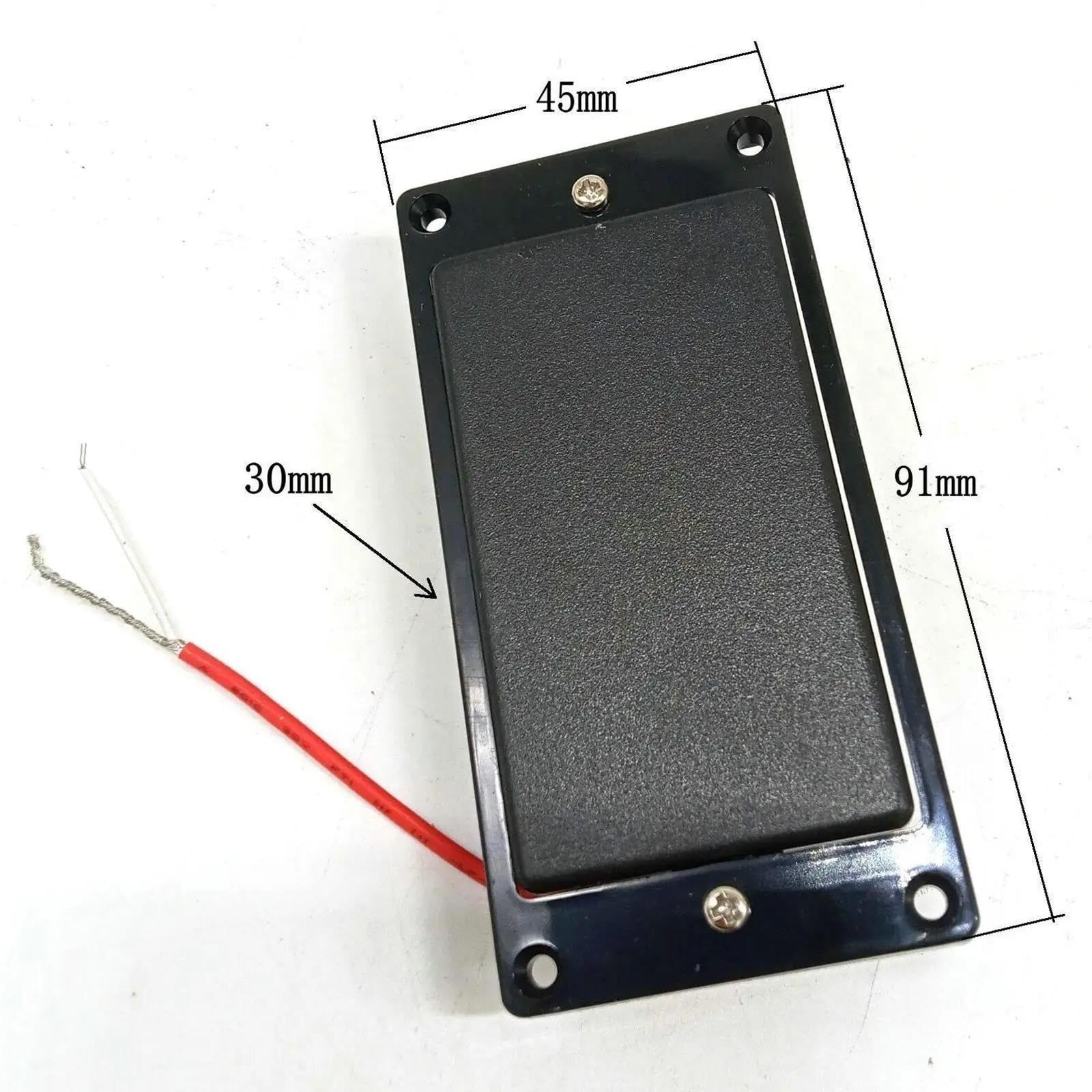 Pastilla De Guitarra Eléctrica Profesional Juego De Pastillas Humbucker | Reemplazo/actualización de puente y mástil de cerámica de doble bobina negra encapsulada