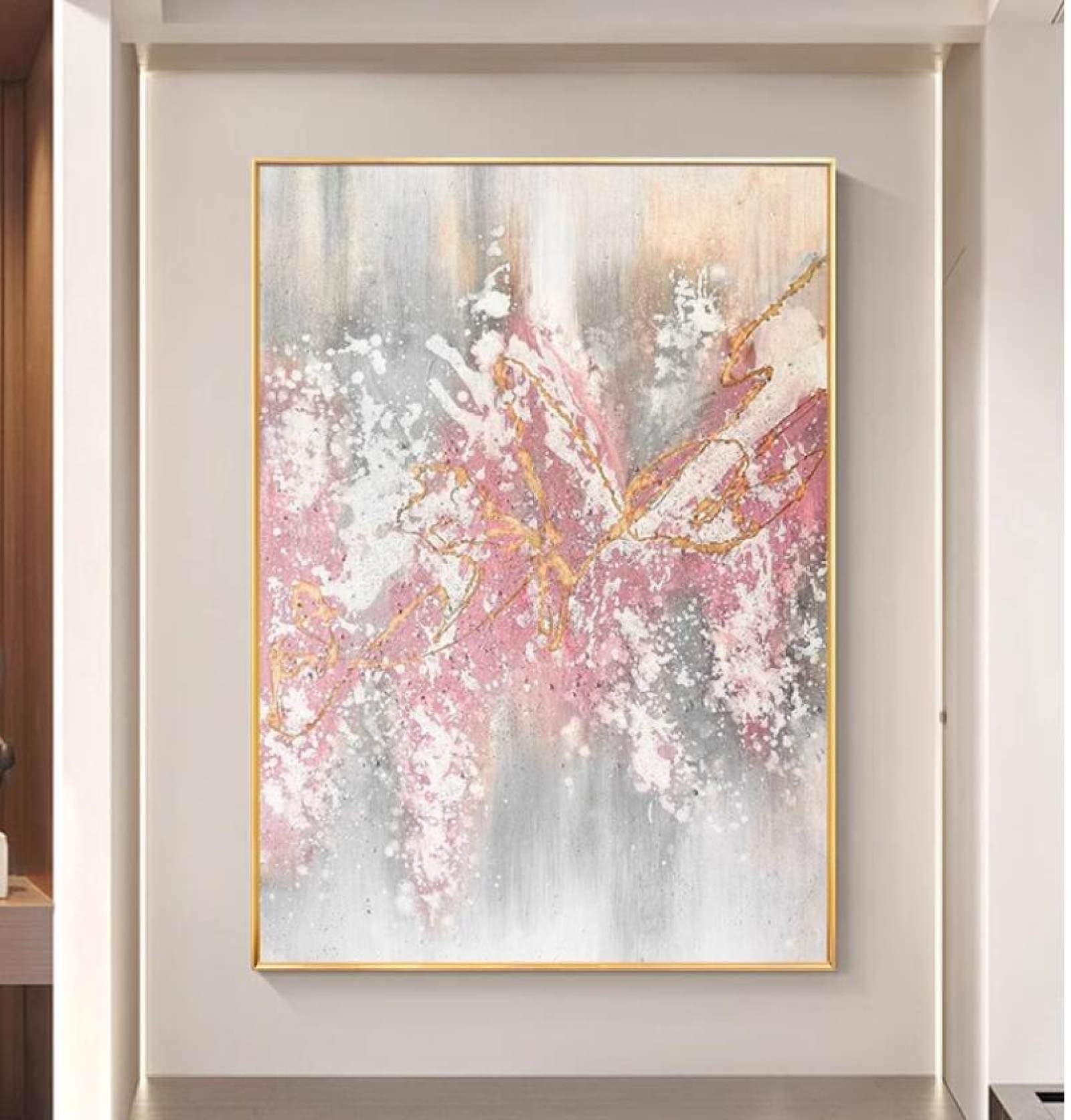 Peinture à l'huile faite à la main pour habiller un grand mur blanc vide