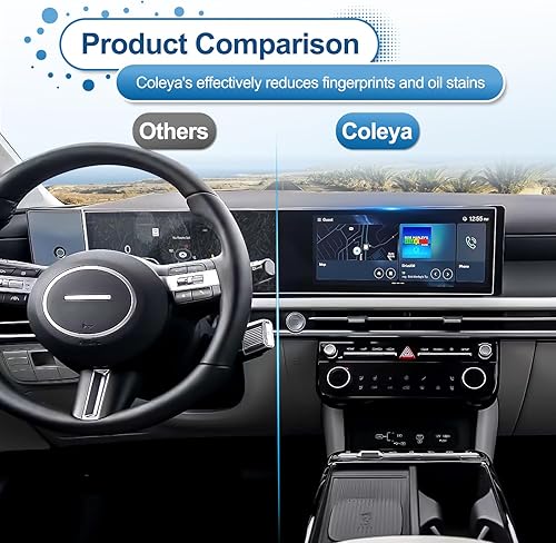 Miniatura 46 de Protector de pantalla Tucson 2022 2023 2024 para Hyundai Tucson (XRT/N Line/Limited/SEL Convenience/SEL) Pantalla táctil de 10.25 pulgadas, vidrio