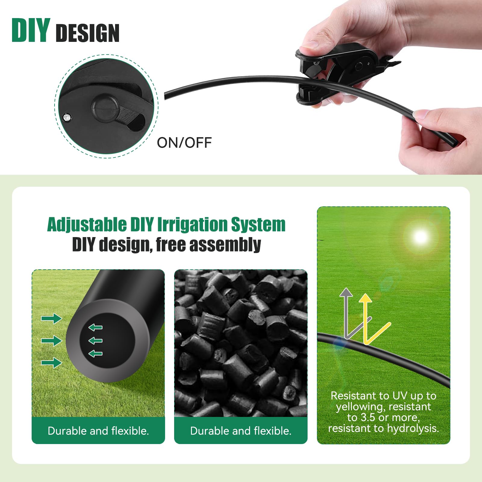 20M Système de Refroidissement par Brumisation Extérieur, Kit D’Irrigation Système de Brumisation Kit de Tuyau Brumisateur Extérieur pour Jardin Parasol