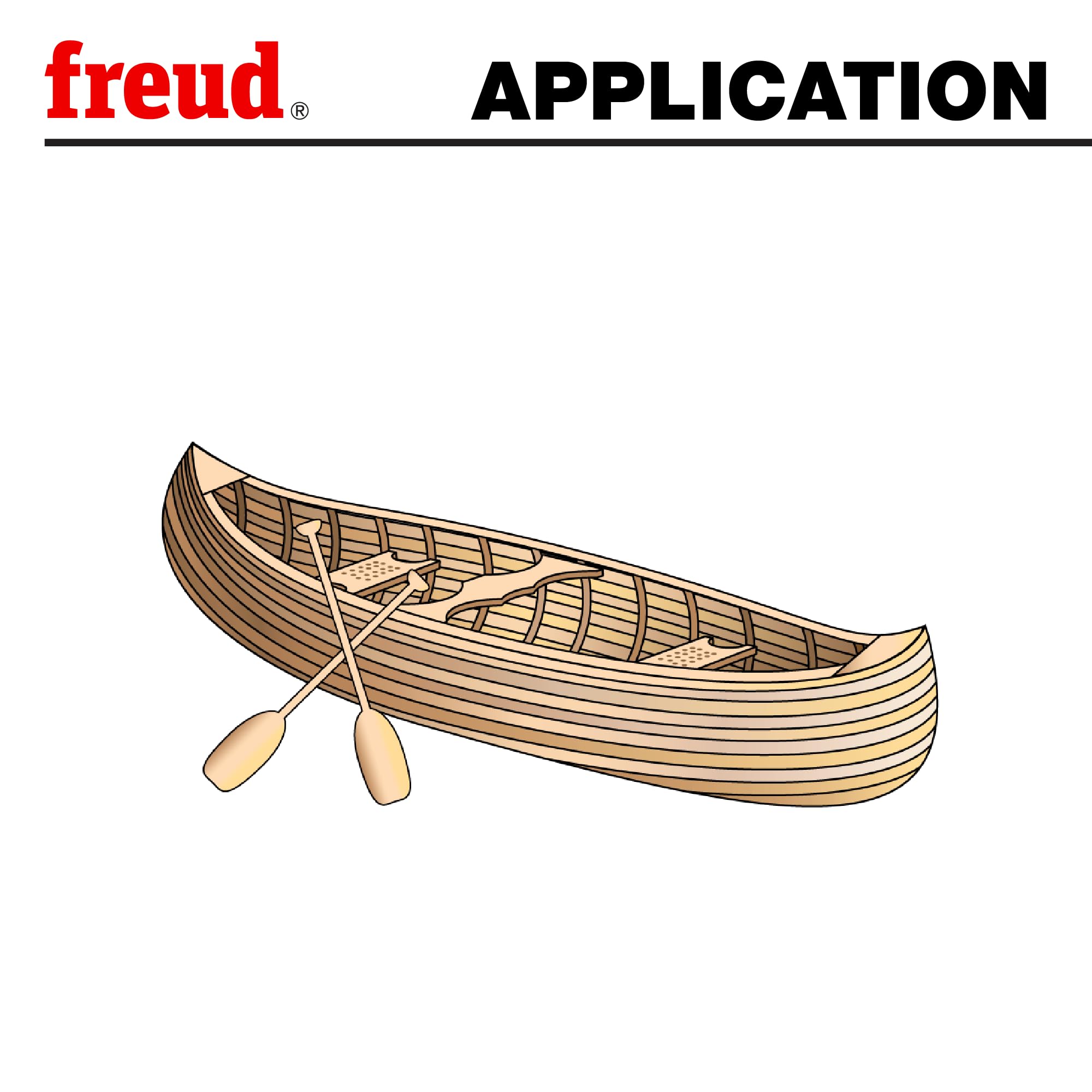 Freud 1/8" Promień złącze kajakowe z trzpieniem 1/2" (99-017)