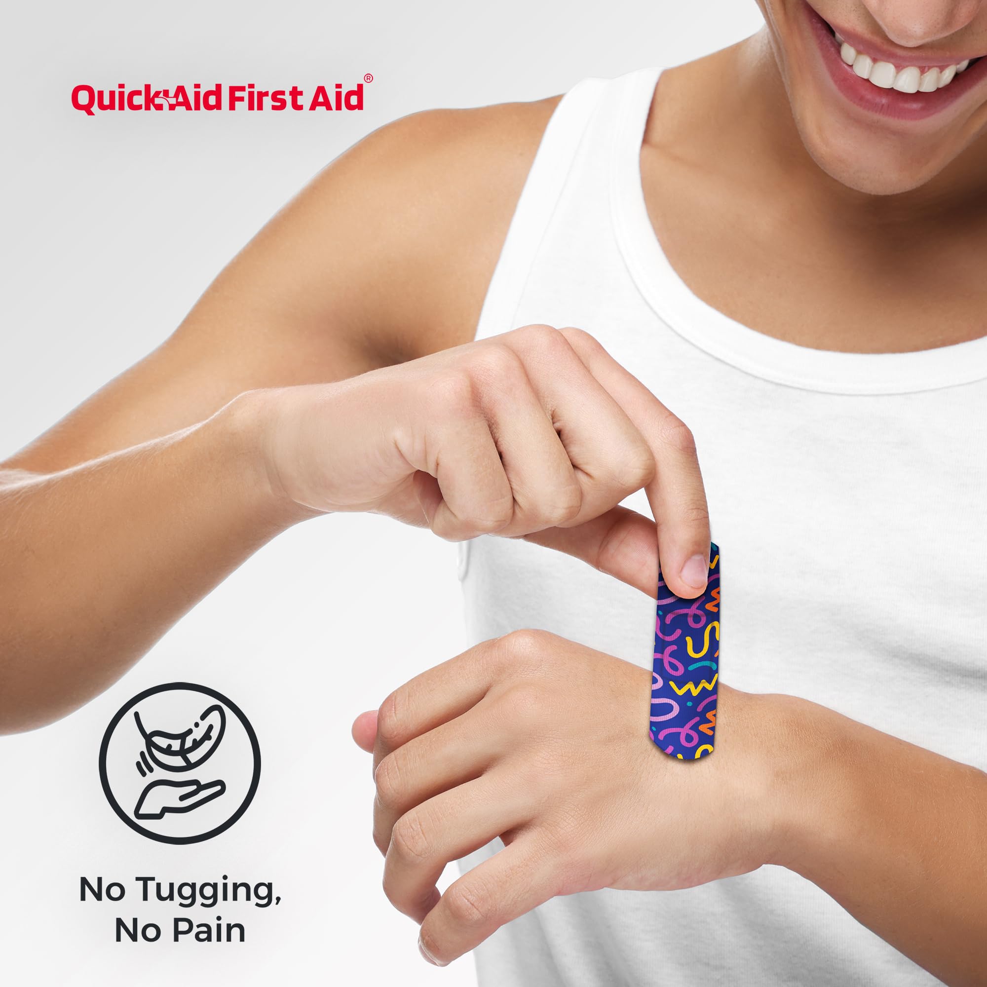 Wonderland bandaże, bandaids zestaw 100 sztuk, zabawne wzory dla dzieci i dorosłych, delikatna przyczepność, miękkie, oddychające, bez lateksu, bandaids do drobnych skaleczeń,