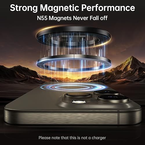 Miniatura 5 de SYNCWIRE Compatible con soporte MagSafe para automóvil, soporte magnético para teléfono para tablero de automóvil, flexible de tres ejes rotación de