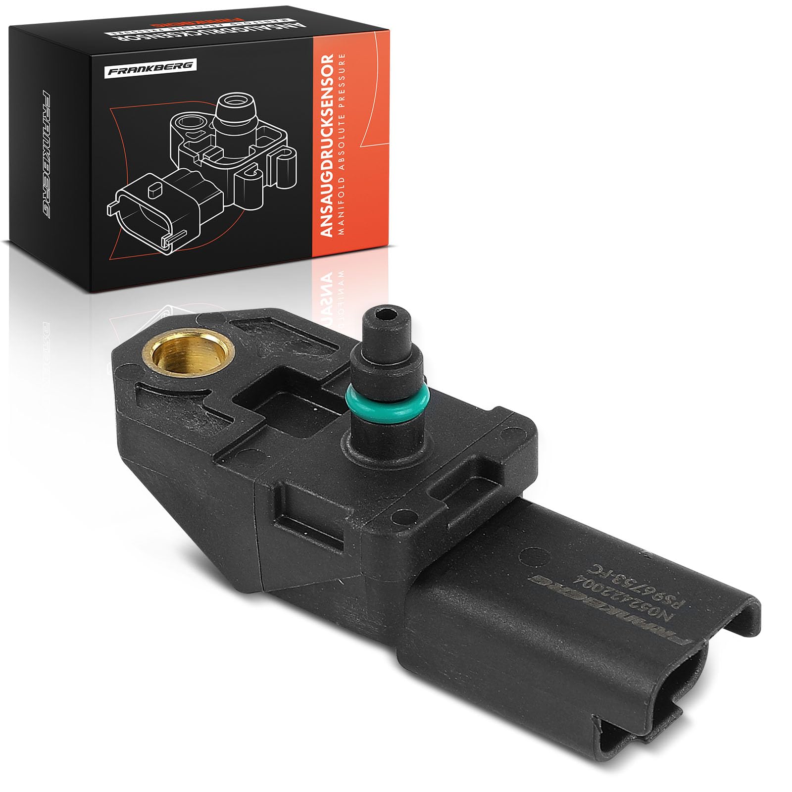 Frankberg Capteur de pression du collecteur d'admission 9675320480 | Compatible avec: C4 II NC, C3 II SC, C3 Aircross II 2C 2R, 308 II L3 LB LH LP LW, 2008 I CU, 5008 II M4 MC MJ MR