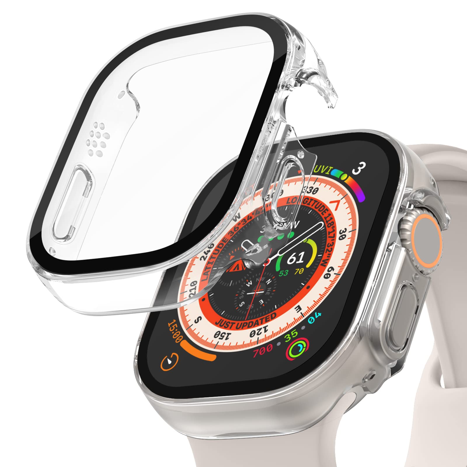 Recoppa Pack of 2 Apple Watch Ultra Protective Cases, 49 mm