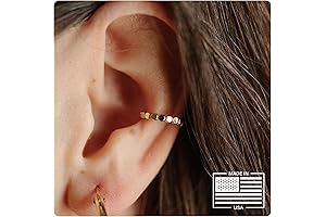 Gold Filled Ear Cuff | Adjustable Non-Pierced Ear Cuff | 10mm |...