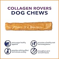 Vista 5 de Pet Factory CareChewz - Golosinas masticables de colágeno + Plus de 9 pulgadas Rovers para perros, sabor a pollo, 3 unidades/1 paquete