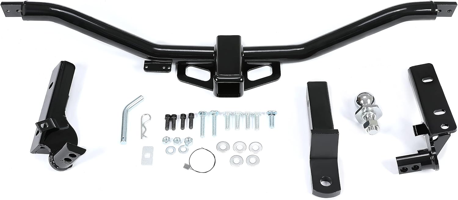 KUAFU Class 3 2" Trailer Hitch Compatible with 2011-2019 Ford Explorer / 2013-2017 Police Interceptor Utility All Models Loaded Ball Bumper Tow Kit