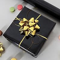 Vista 2 de BEISHIDA Rollo de papel de regalo metálico negro, 17 pulgadas x 32.8 pies, papel de regalo para múltiples ocasiones