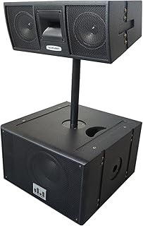 MUSYSIC Professional Line Array Active 2000W 10" Base with 2x6 Speaker System