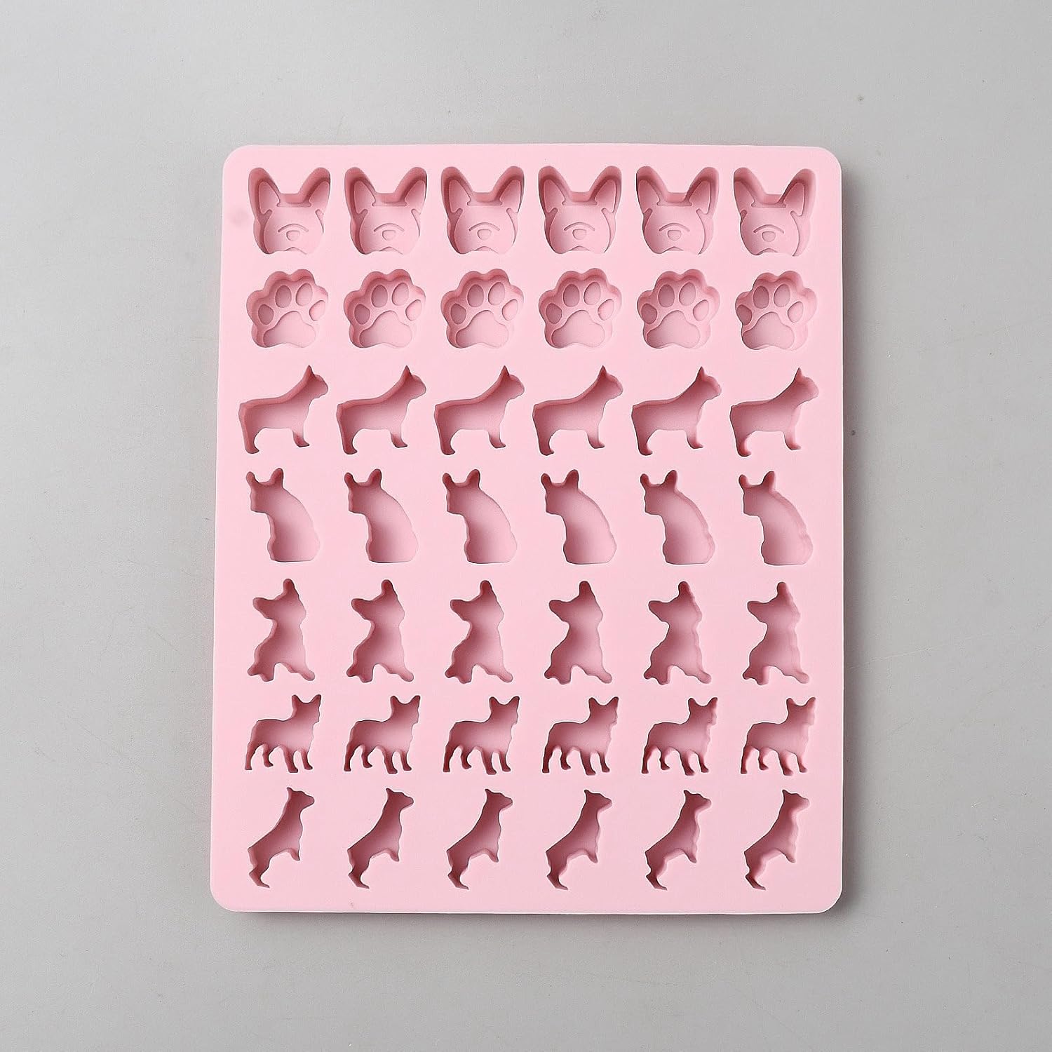 UR URLIFEHALL 2 Pcs Pet Silicone Moulds Cat Dog Shaped Chocolate Moulds