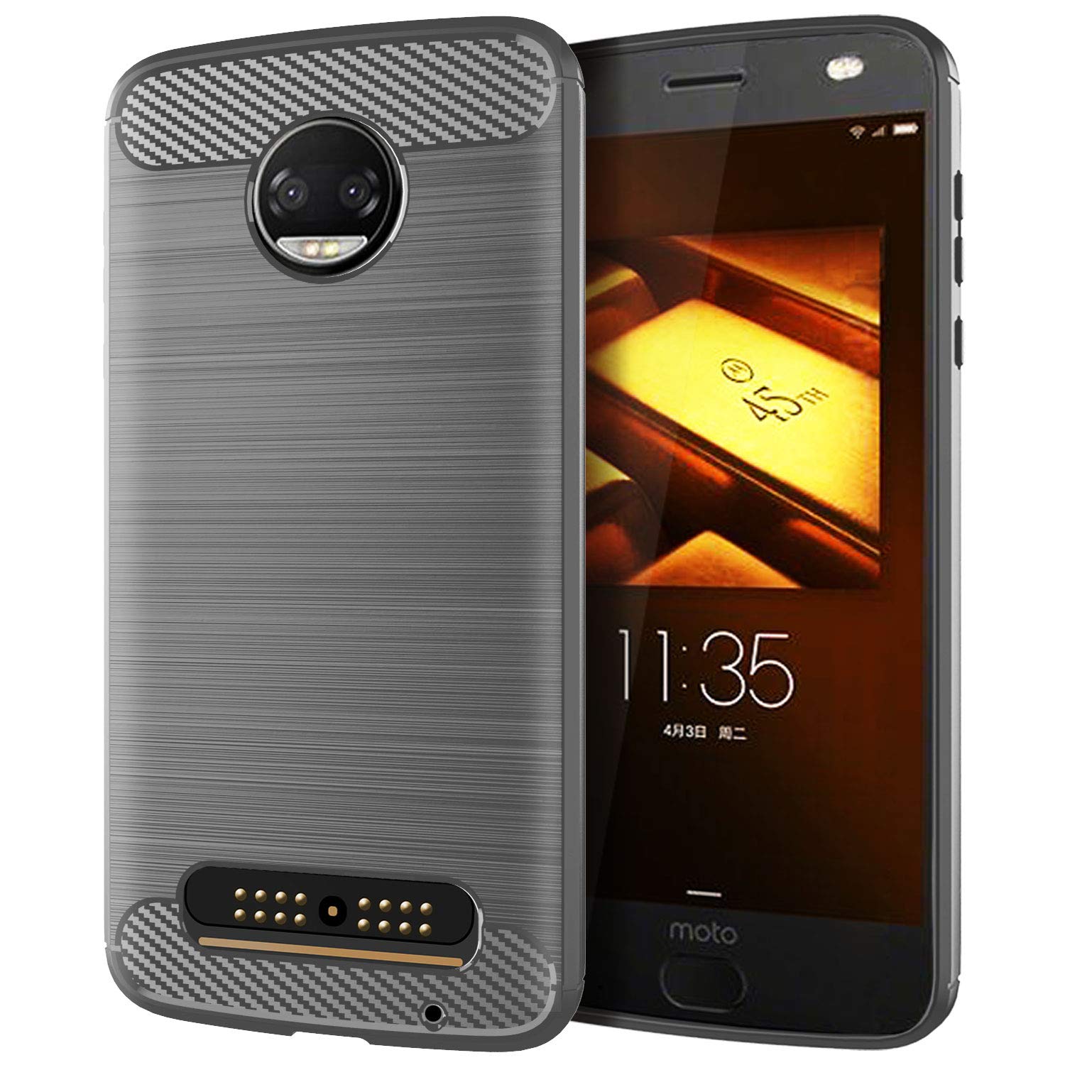 NEKOYA MOTO Z2 case, Soft Feeling Full Protective Anti-Scratch&Fingerprint + Scratch Resistant Fit Mobile Phone Case Cover for MOTO Z2