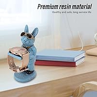 Vista 4 de Soporte de reloj hecho a mano, lindo modelo de figura decorativa, soporte de exhibición de reloj para joyería, reloj, pulsera, collar, hogar