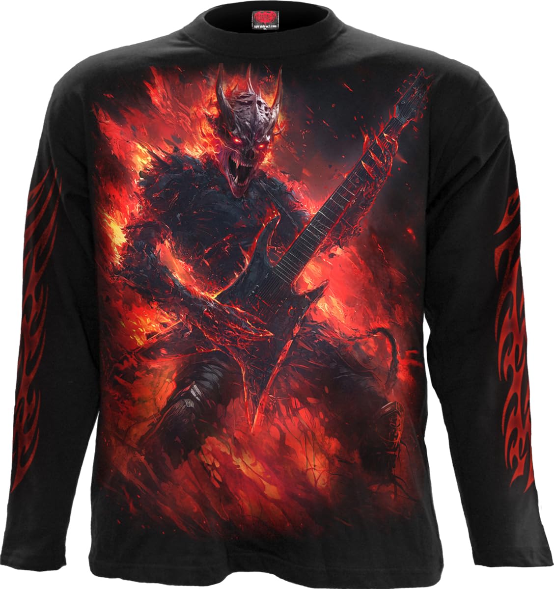Spiral - Riff Burner - Longsleeve T-Shirt Black, Black, Large