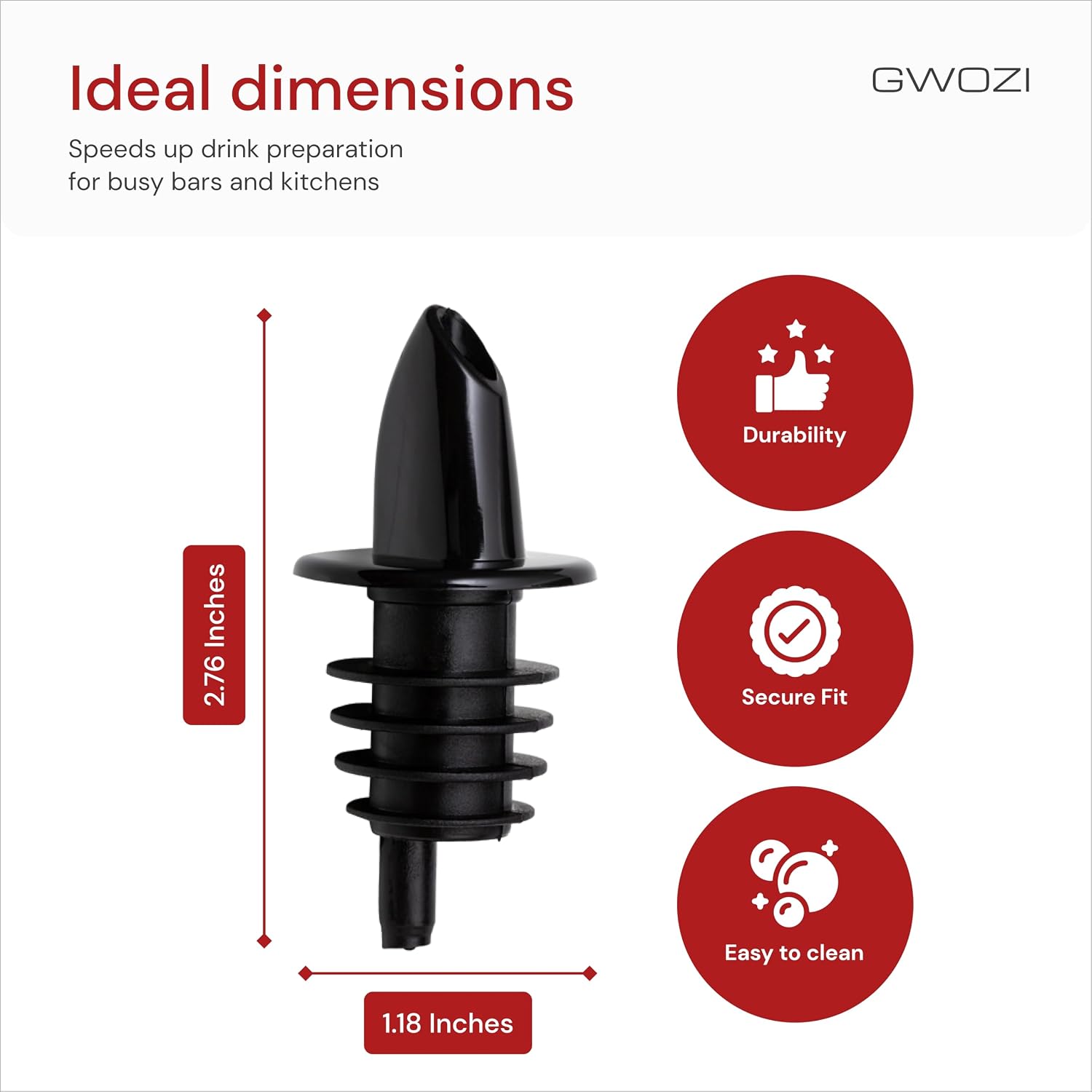 Liquor Bottle Pourers 24 Pcs - Plastic Pour Spout for Liquor Bottles - Bottle Pourers for Alcohol, Syrup, Oil - Speed Liquor Pour Spouts for Bar Bartender & Kitchen