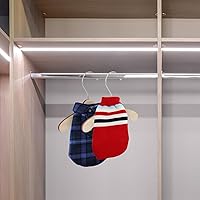 Vista 8 de Accesorios para gatos, perchas doradas, paquete de 10 perchas para ropa para perros, perchas de madera para disfraces de mascotas, perchas