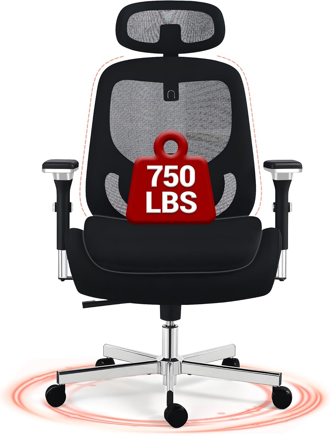 750 LBS Big and Tall Office Chair Heavy Duty Executive Chair product image