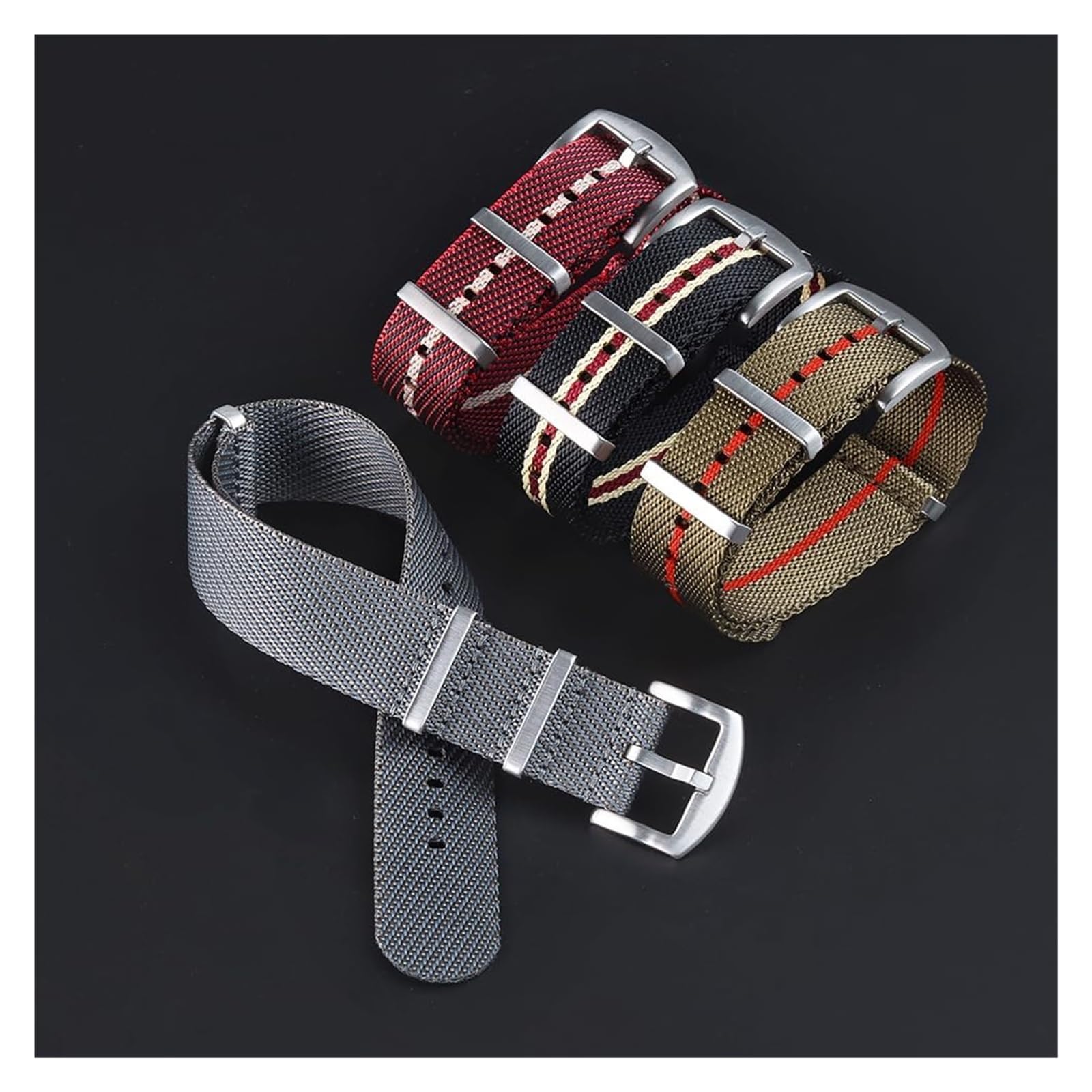 Remplacement du bracelet de la montre intelligente Bracelet de montre en Nylon 20mm 22mm, Bracelet de Sport universel, Bracelet de montre de remplacement