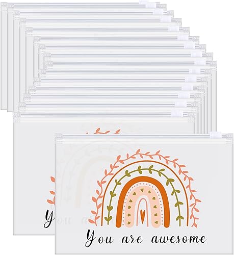 Sweetude 150 bolsas de cosméticos inspiradoras de EVA con cremallera, regalos para el día de la madre, regalos de aliento a granel, bolsas de