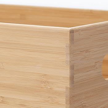 Amazon.co.jp: 無印良品 重なる竹材長方形ボックス 収納用品