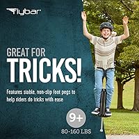 Vista 3 de Flybar Master Pogo Stick para niños a partir de 9 años, 80 a 160 libras – Mangos de agarre fácil – Juguete de ejercicio activo para preadolescentes