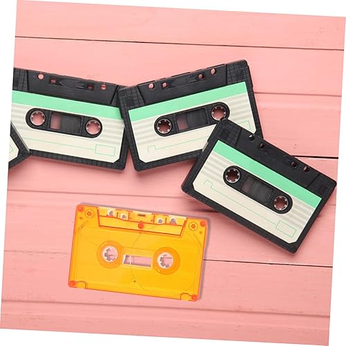 Miniatura 6 de SOLUSTRE 3pcs Retro Cassette Tape Decor Blank Cassette Tapes Case Wall Art for Office Diy Decor Holder