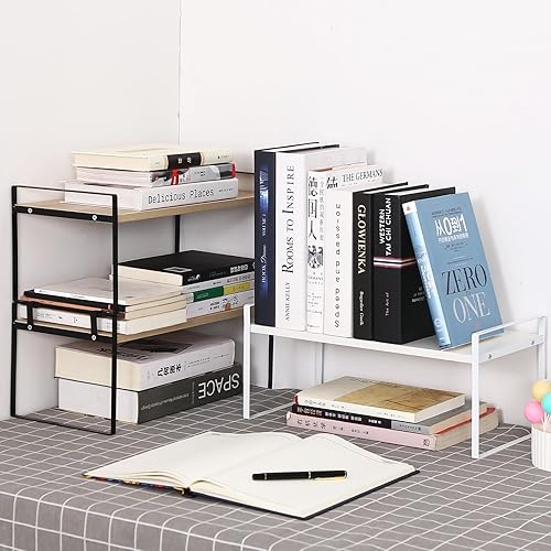 Miniatura 8 de YGYQZ Organizador de madera para escritorio de oficina, suministros de escritorio, lindo estante de almacenamiento y decoración de cubículos,