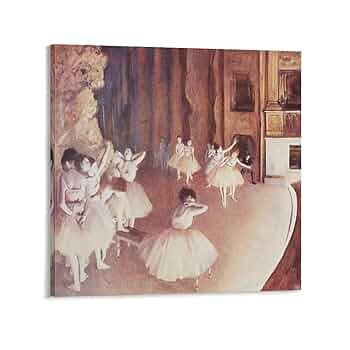 Amazon.co.jp: Edgar Degasエドガードガ偉大な画家名作《舞台の