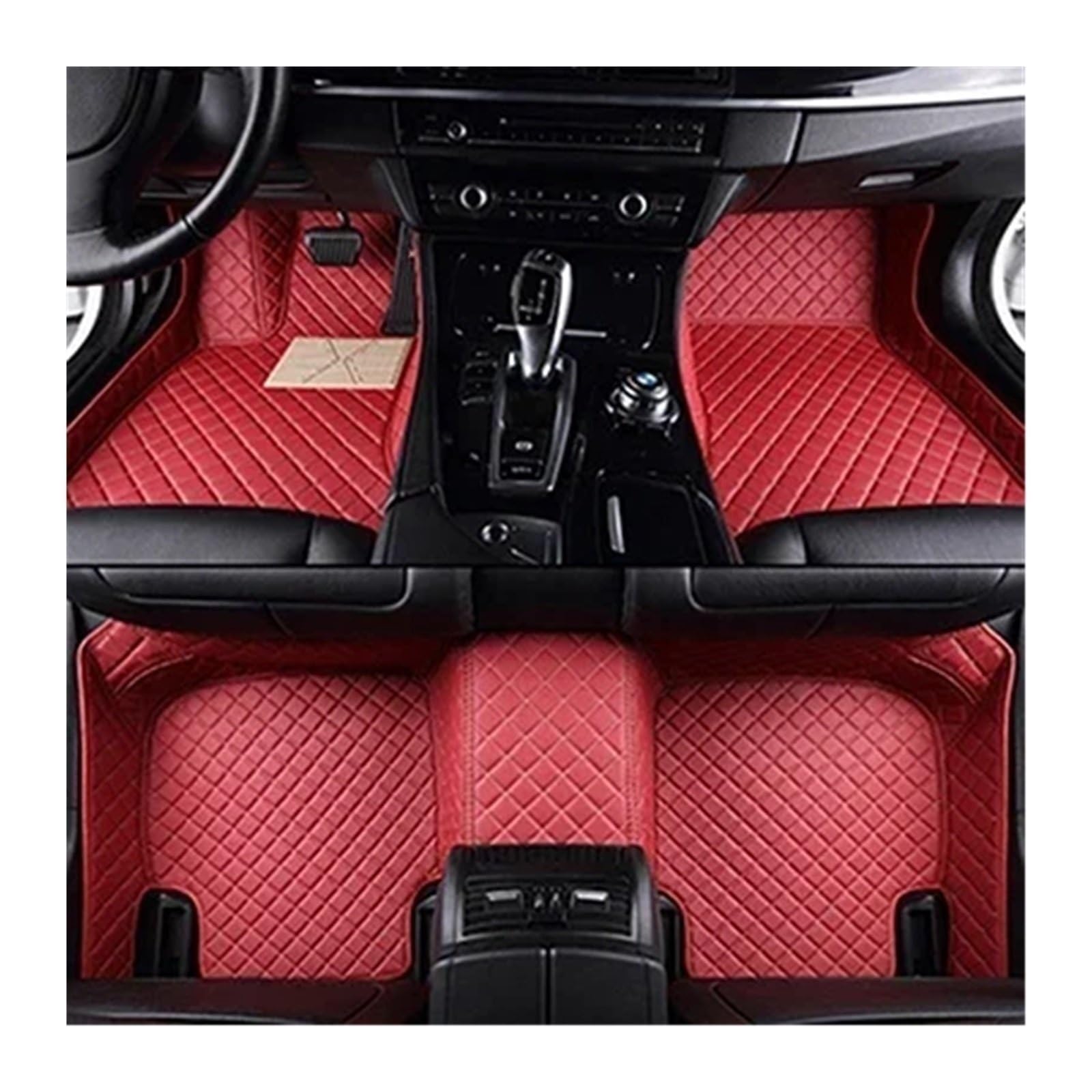 Tapis voiture Dodge Challenger sur mesure tapis de sol rouge - 5