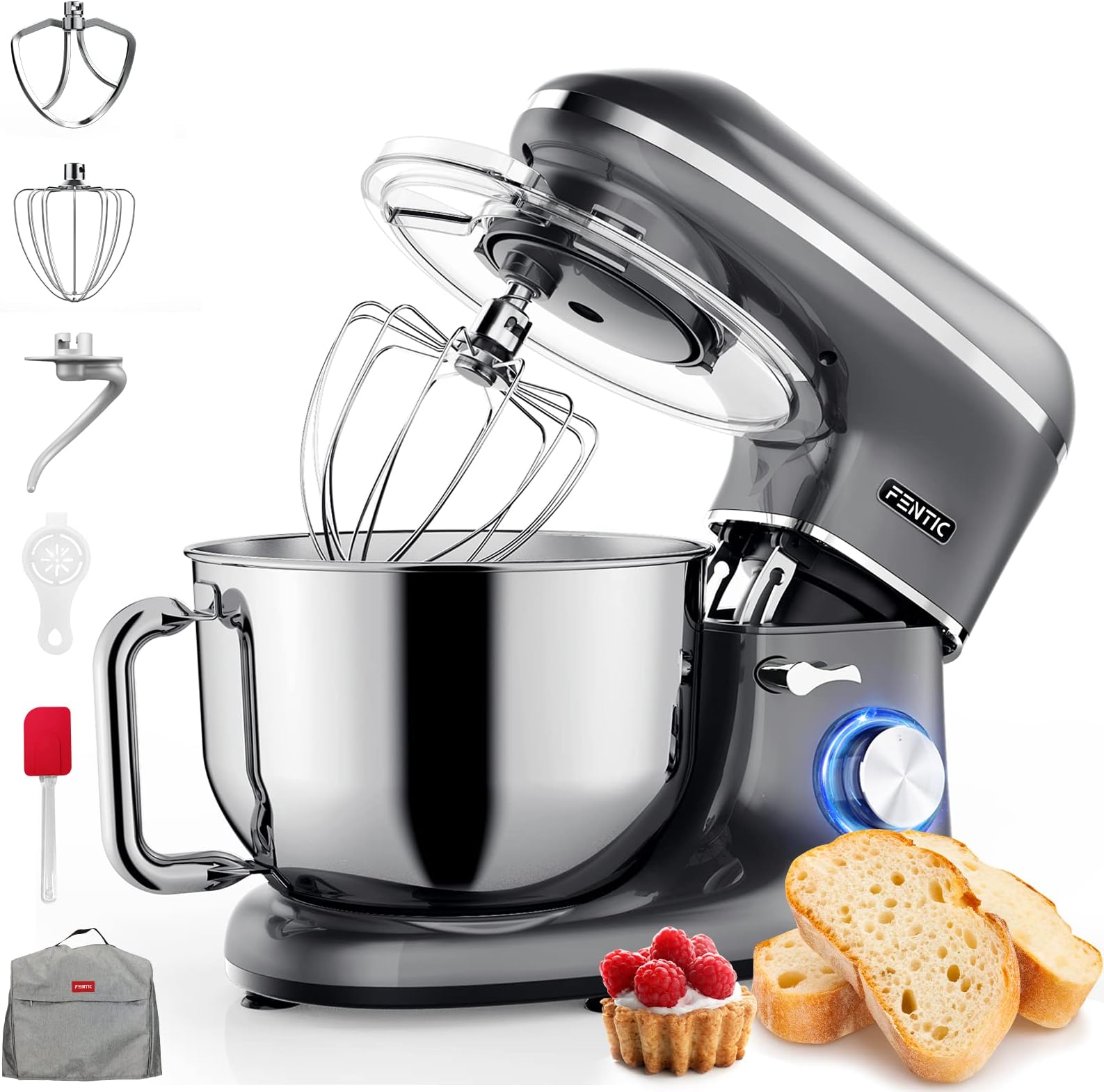 Macina Umido ULTRA Mini Da Tavolo 1,25 Litri – Acciaio Inox, Pietre Coniche, Per Famiglie Piccole, 110V