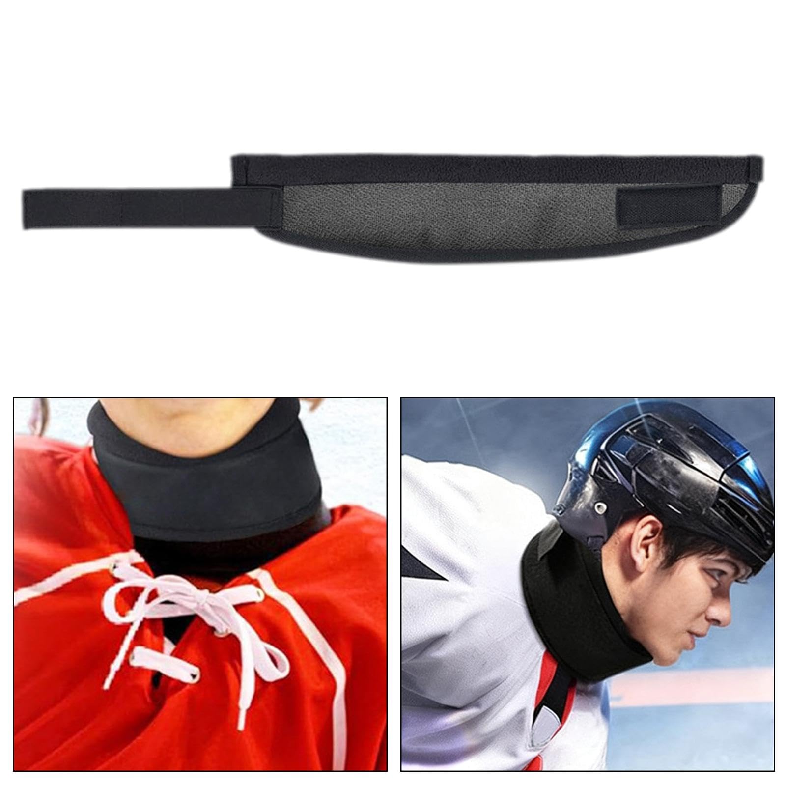 predolo Protège-Cou de Hockey, Protection du Cou réglable, résistant aux coupures, pour Gardien de But, équipement d'entraînement, compétition