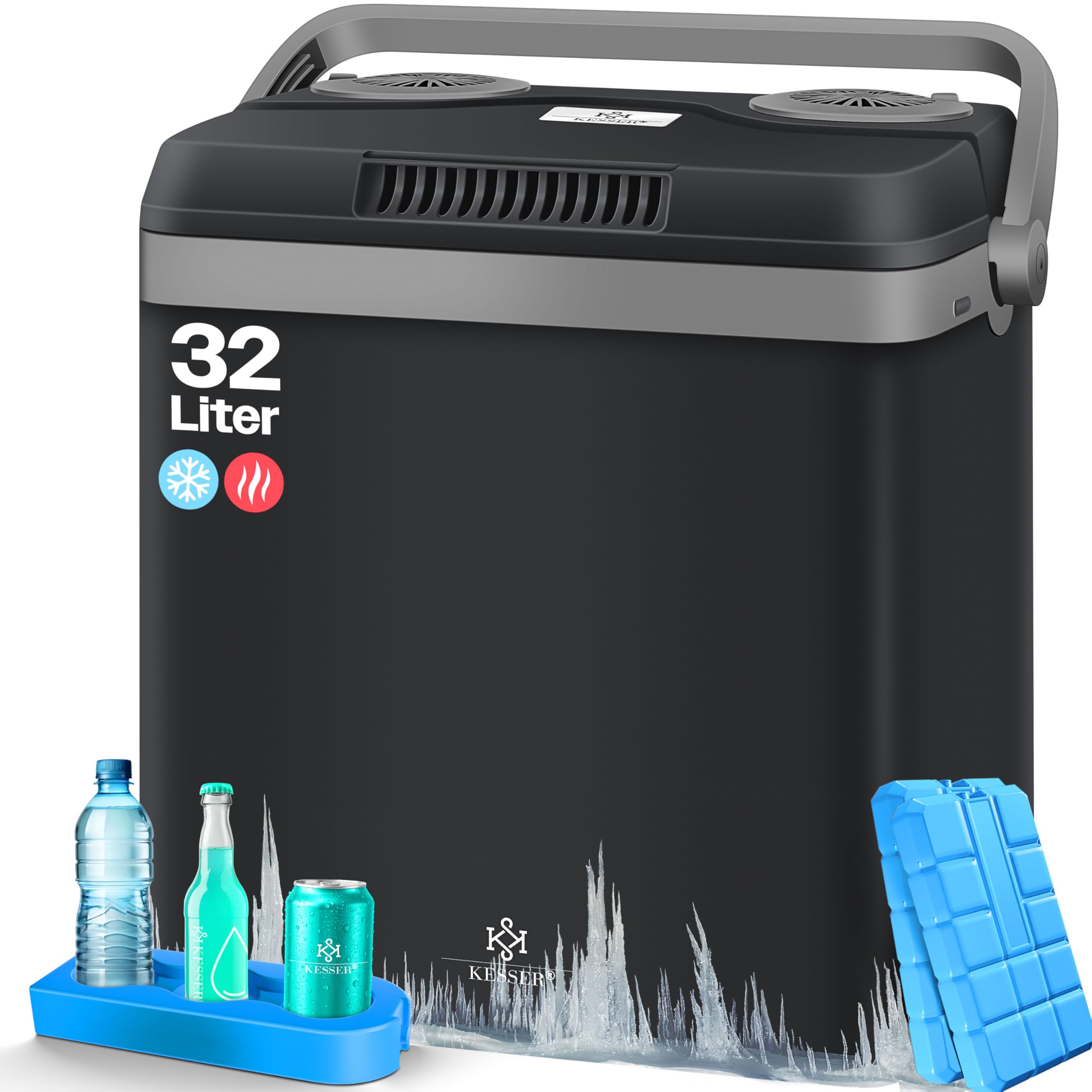 KESSER Glacière 32 L 12 V 230 V Mini-réfrigérateur thermoélectrique