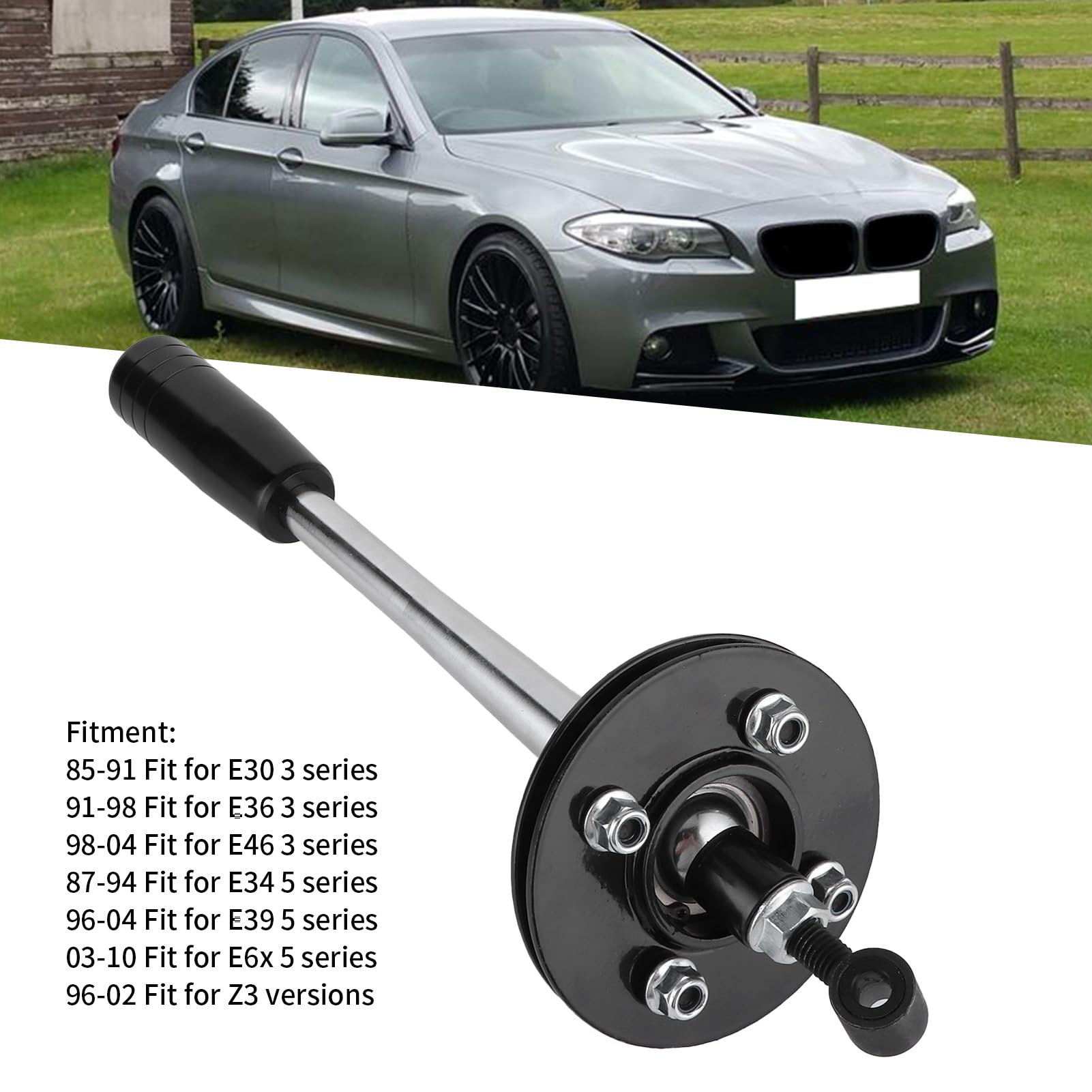 Drift Tuning Palanca de Corta Ajustable con Perilla Compatible con E30 E36 E46 E34 E39 E6x Z3 85-10 para Transmisión de Caja de Cambios Getrag o ZF Negro