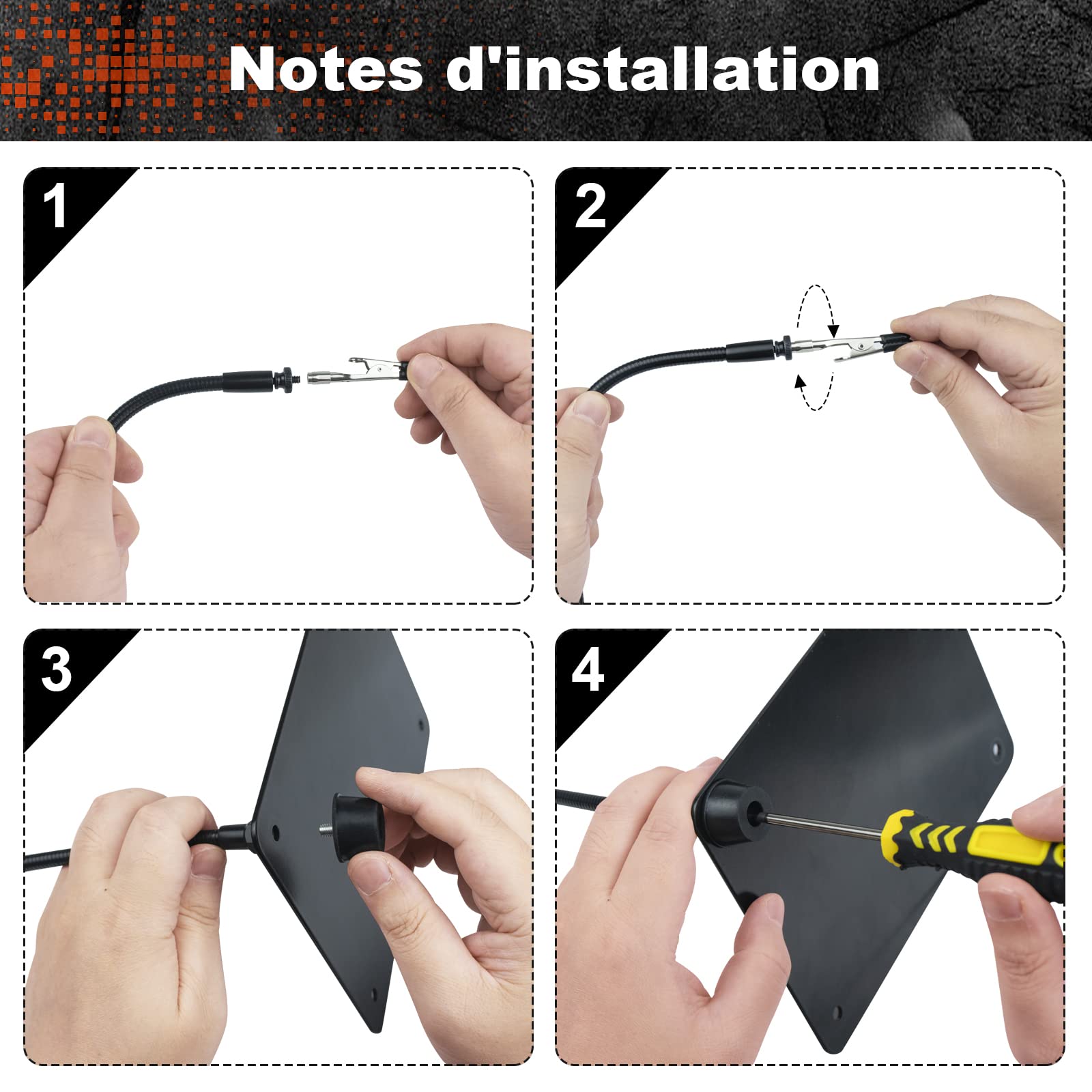 Outil de support de circuit imprimé à souder à la troisième main, accessoire de modélisme, outils de support de circuit imprimé, quatre bras d'assistance pour travaux manuels, helping station