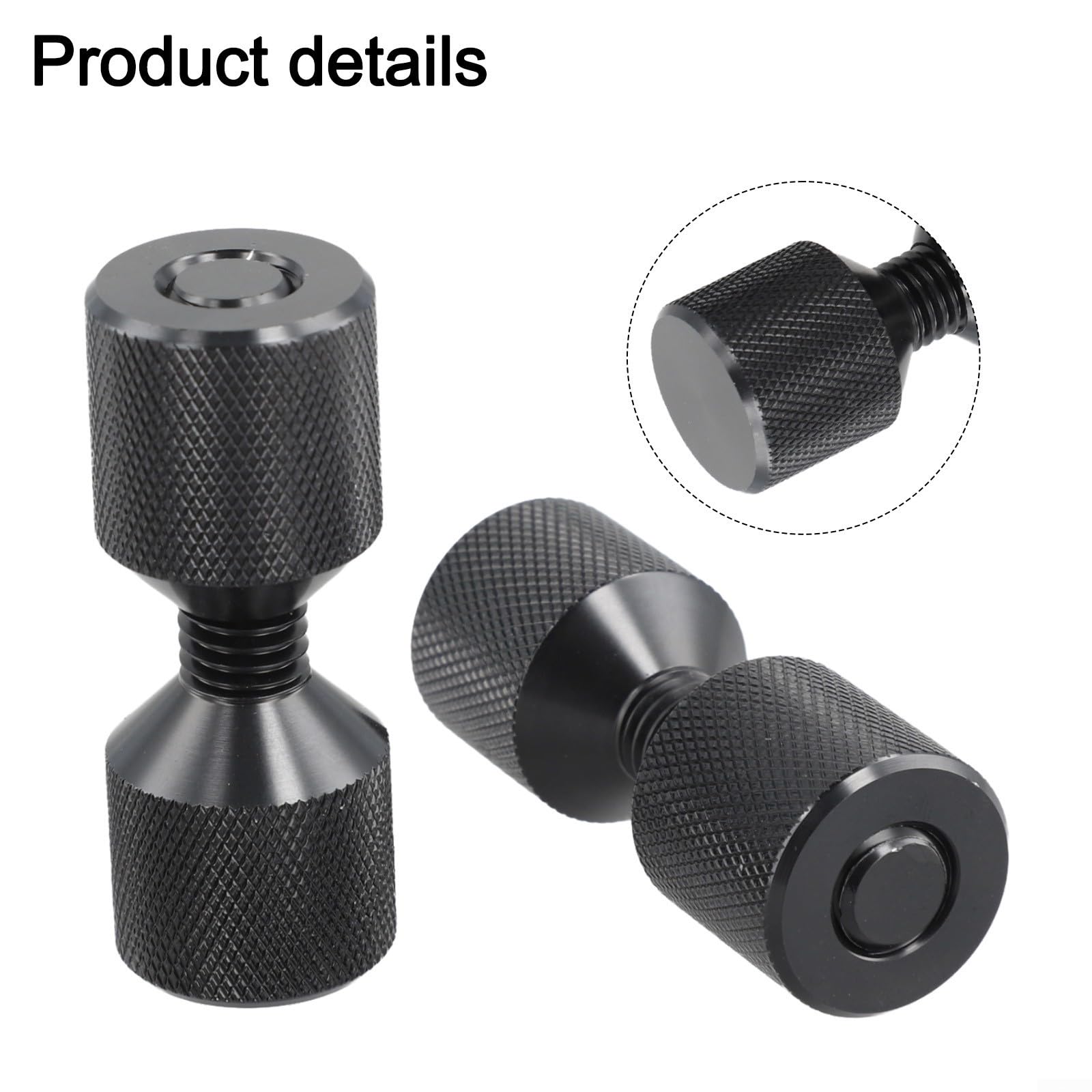 Ensemble de goupilles à deux trous à bride en aluminium de 3,8 cm avec niveau intégré pour ASME Outil de positionnement d'alignement de tuyau de 68 kg Finition oxyde noir Grand 70 x 27 mm