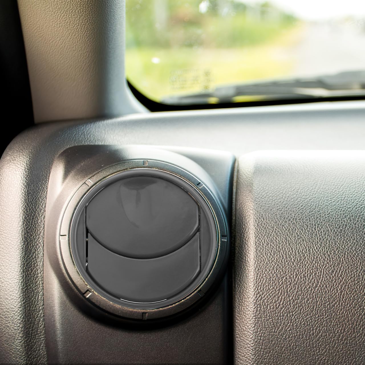 2 Pièces Bouche D'Aération Voiture Universelle Rond Réglable Sortie D'Air Climatisation Tableau De Bord 1.97X1.97X0.79In Plastique Pour Ventilation Confortable Et Installation Facile