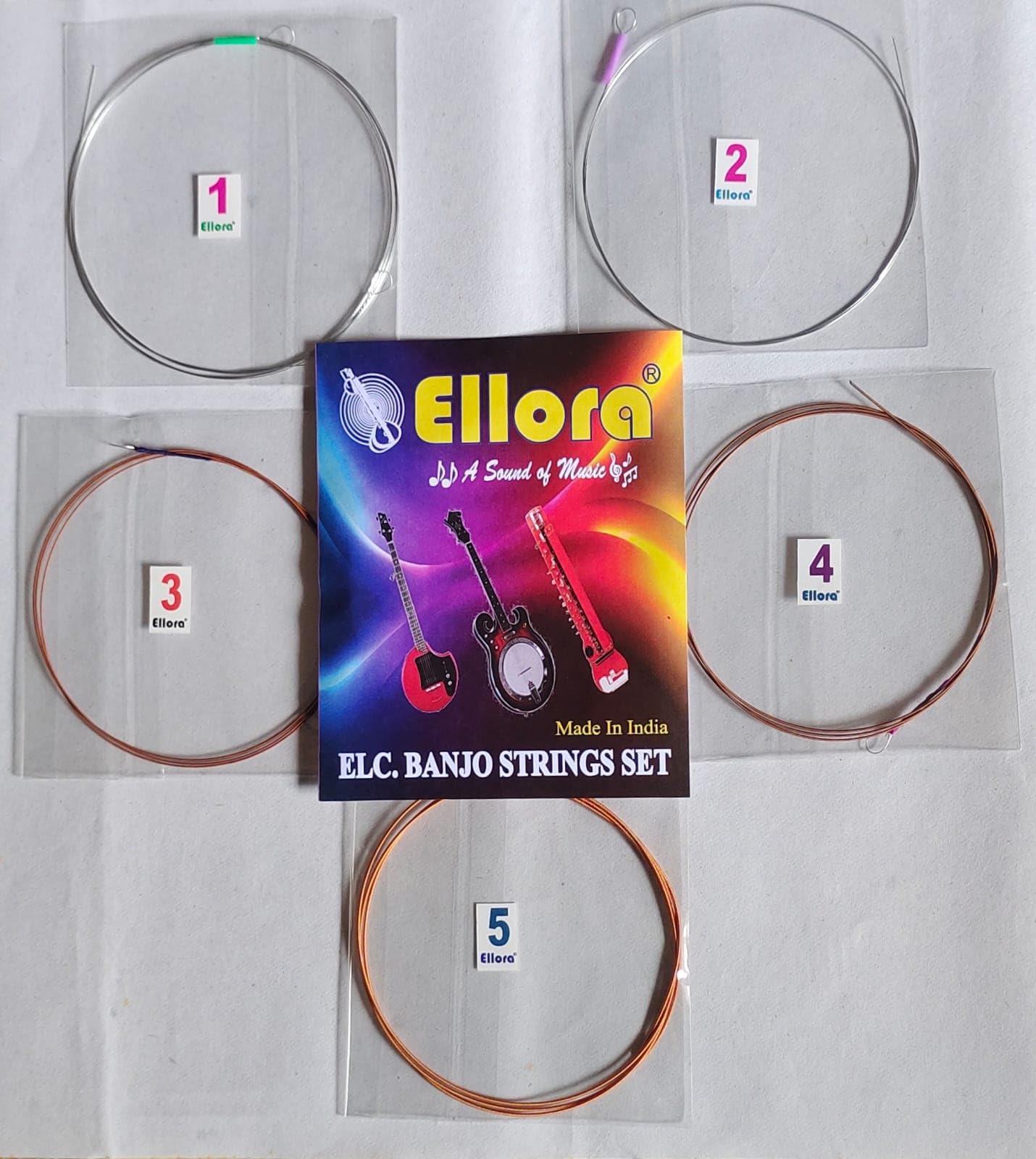 ELLORA -ELC BANJO STRINGS SET (5 STRINGS) - Image 2 thumbnail