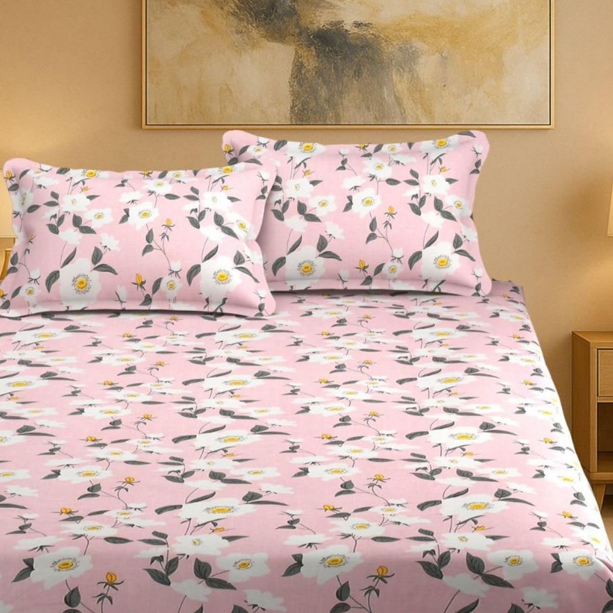 Mafatlal Luxe Lilac Bedsheet - Queen Size -12