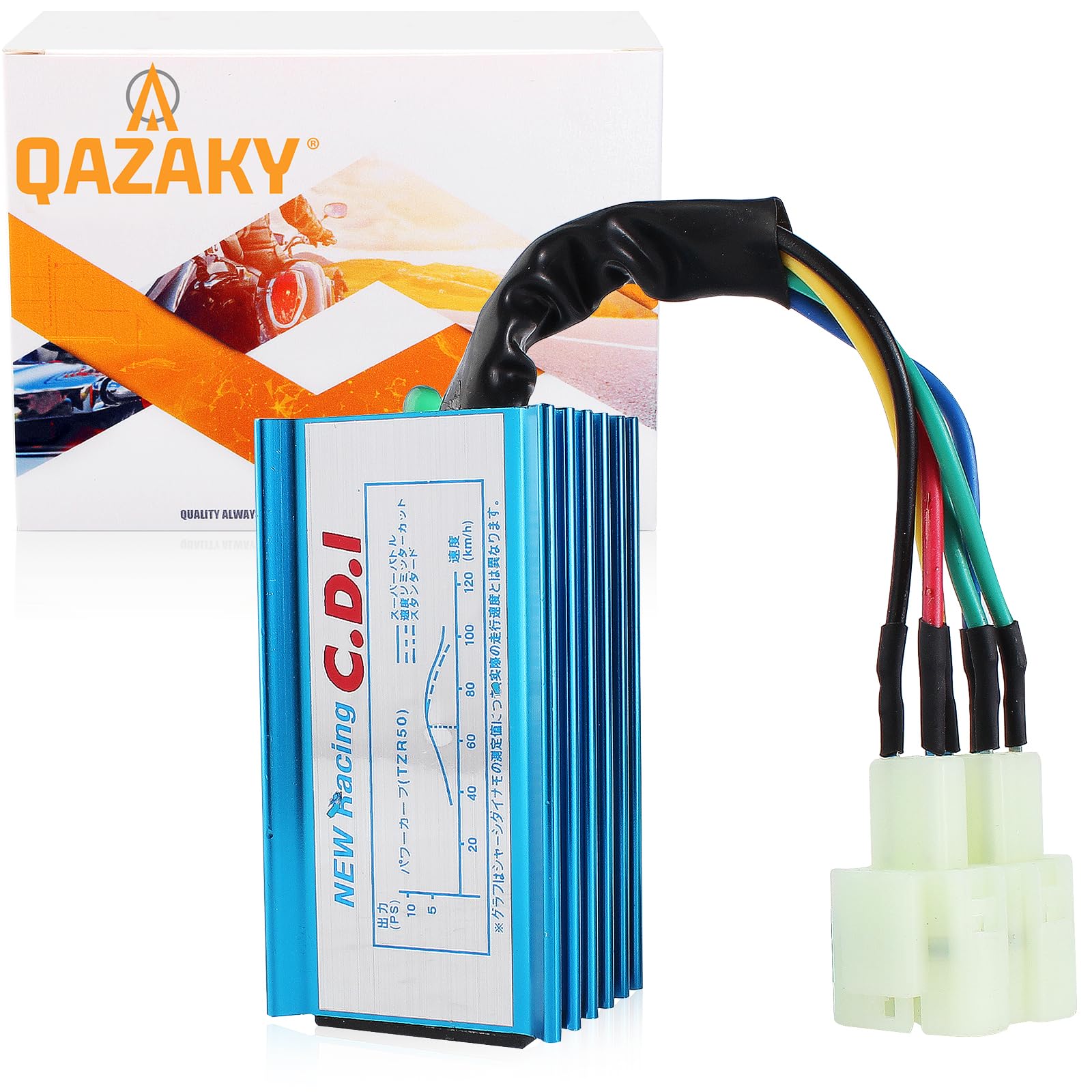 QAZAKY 6 Pins AC CDI Replacement for XR50 XR70 XR80 XR100 CRF50 CRF70 CRF80 CRF100 Racing Pit Dirt Bike