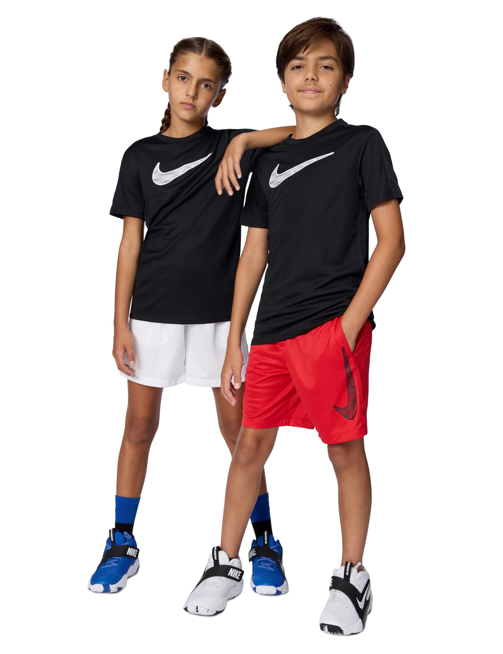 Nike Unisex Big Kids Trophy23 Dri-FIT Short-Sleeve Top Large Swoosh Logo - Boys and Girls