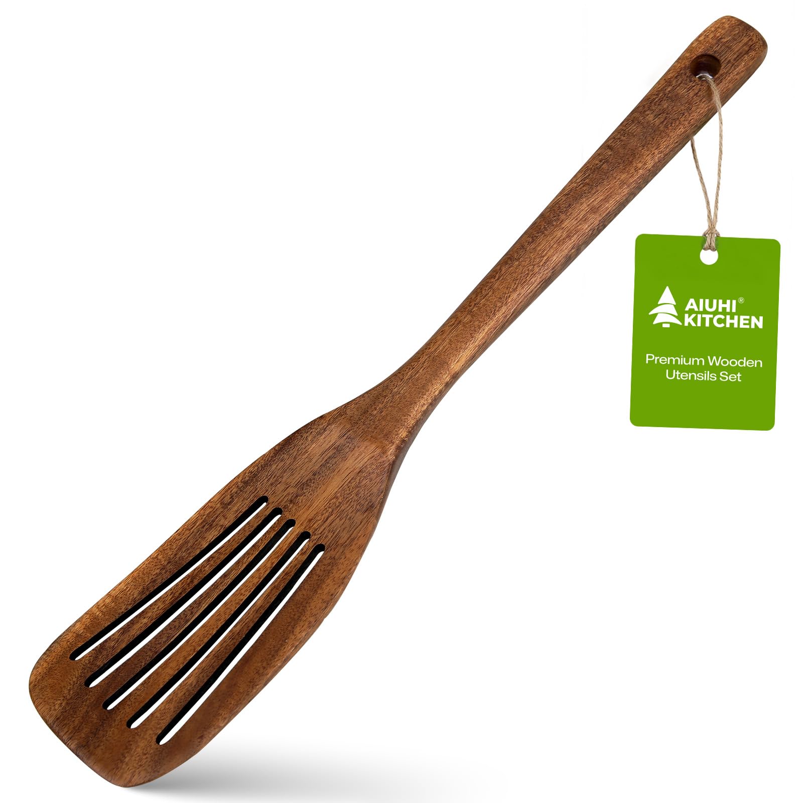 AIUHI Premium Teak Wood Salad Serving Fork, Ergonomic Handle Non-Scratch Wooden Cooking Fork, Durable Kitchen Utensil for Salad Mixing Pasta Tossing and Food Serving — Amazon image 20